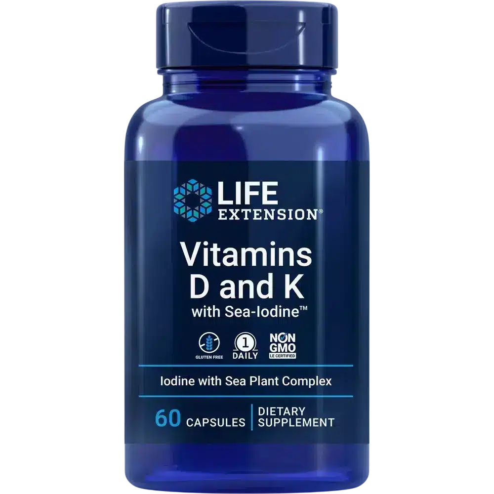 Vitamins D and K with Sea-Iodine by Life Extension